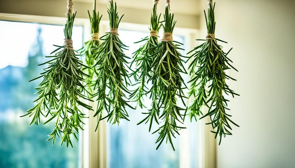 Drying Rosemary