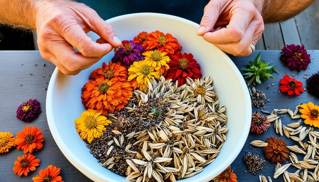 Harvesting Zinnia Seeds