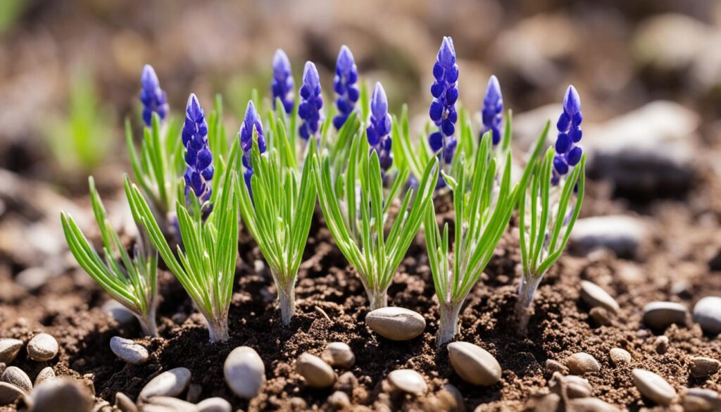 Lupine seed germination