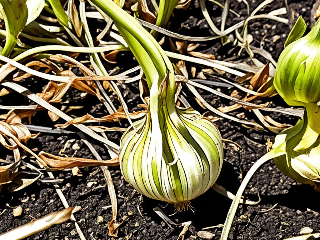 Onion plant diseases