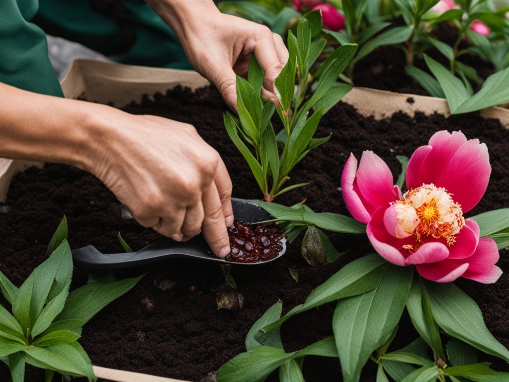 Peony plant maintenance