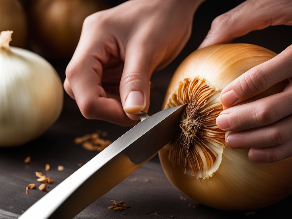 Slicing onion for propagation