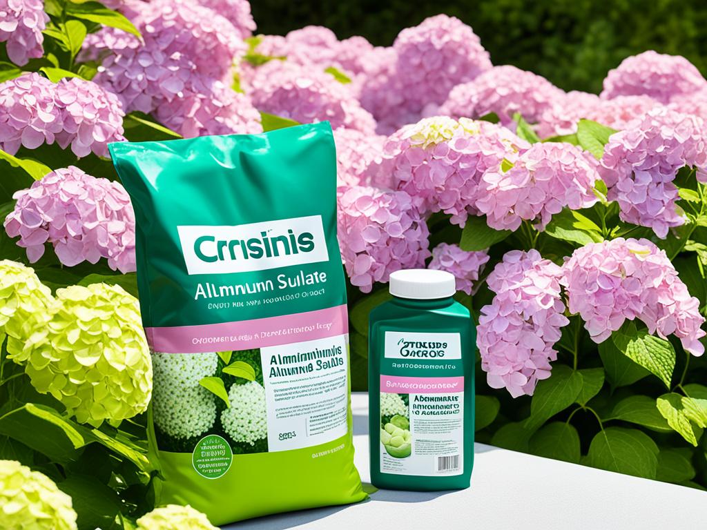 aluminum sulfate for pink hydrangeas