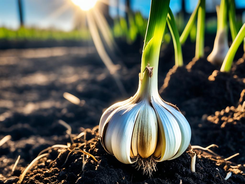 growing garlic