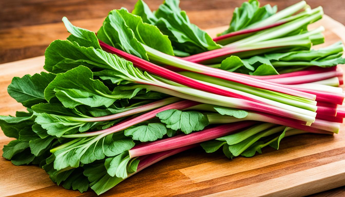 how do you cut rhubarb for pie