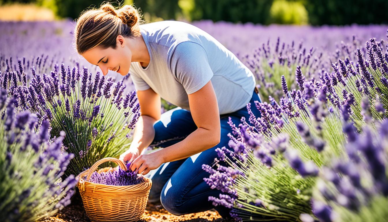 how to harvest lavender for sachets