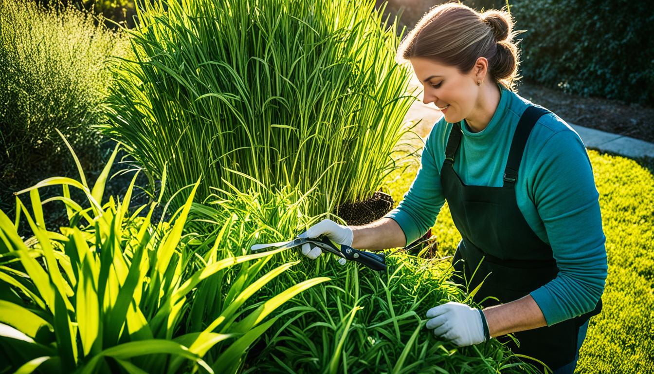 how to harvest lemongrass leaves for tea