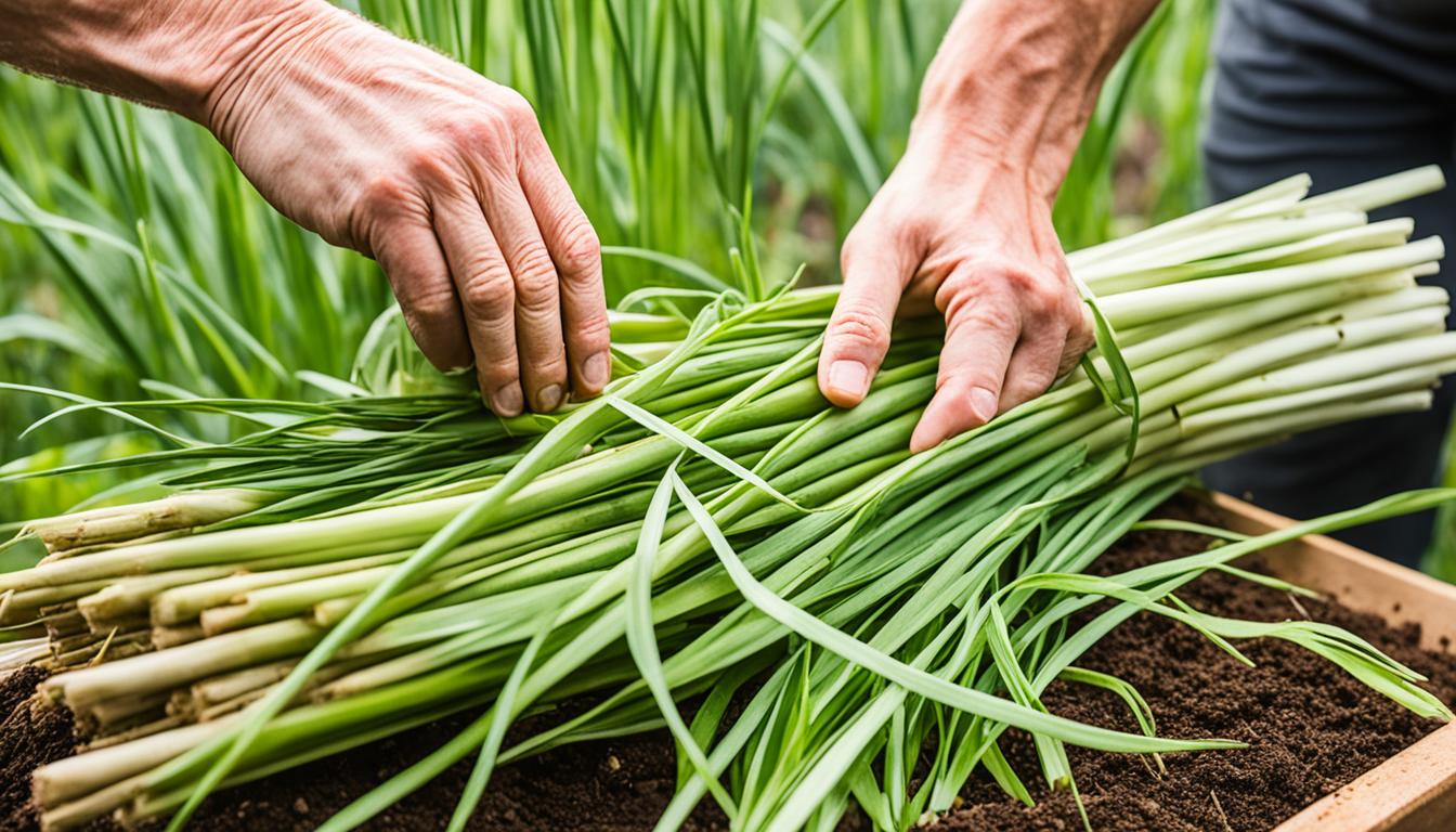 how to harvest lemongrass without killing the plant