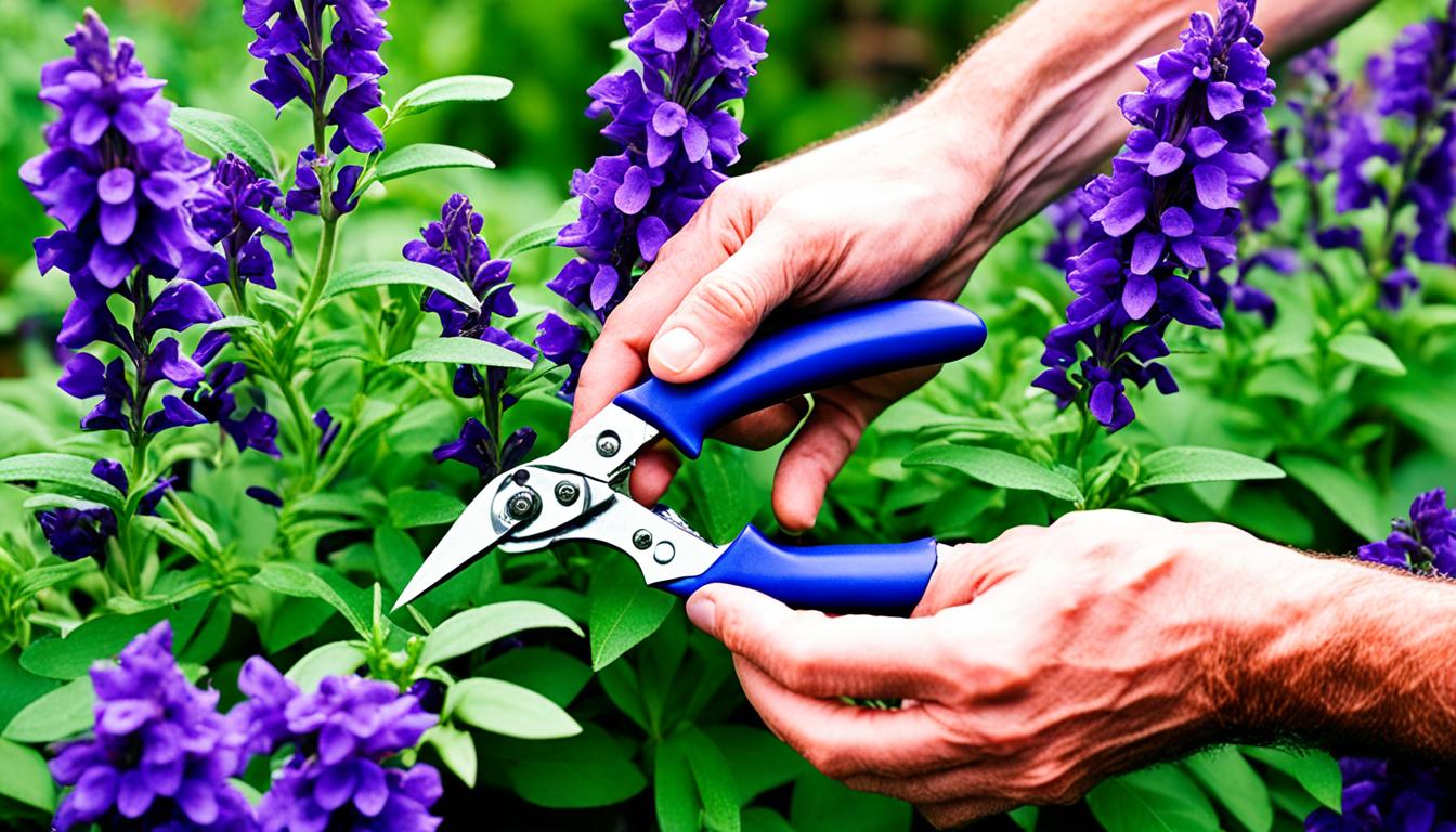 how to prune salvias in summer