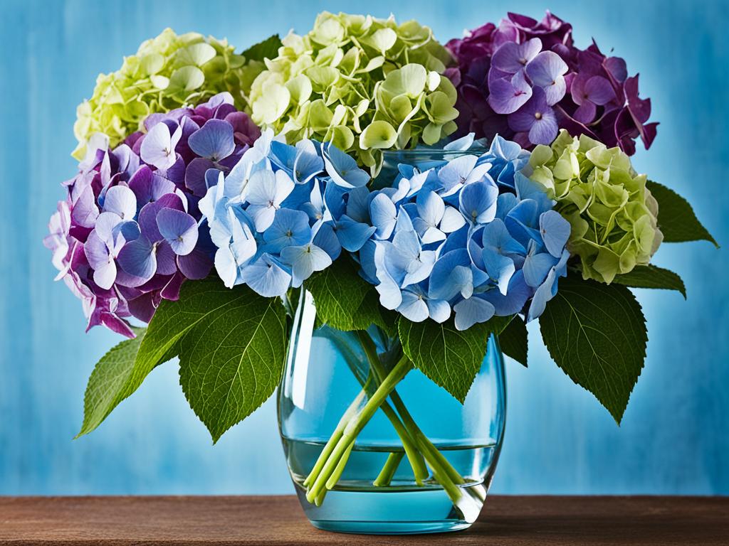 hydrangea arrangement