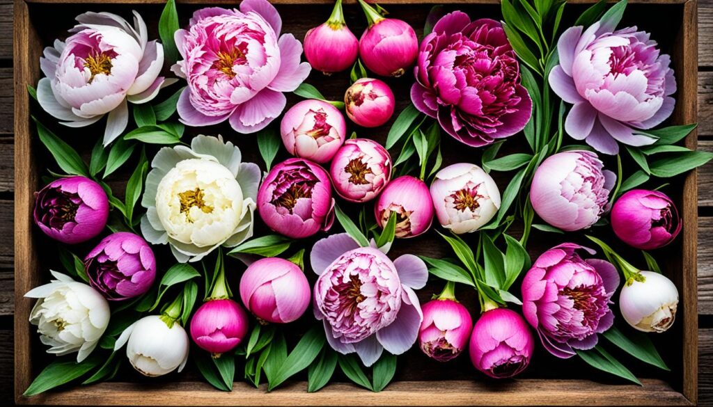 peony bulb varieties