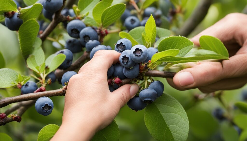 pruning blueberry bushes