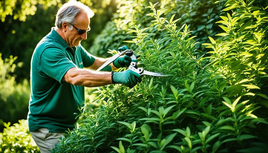 pruning woody stemmed salvias