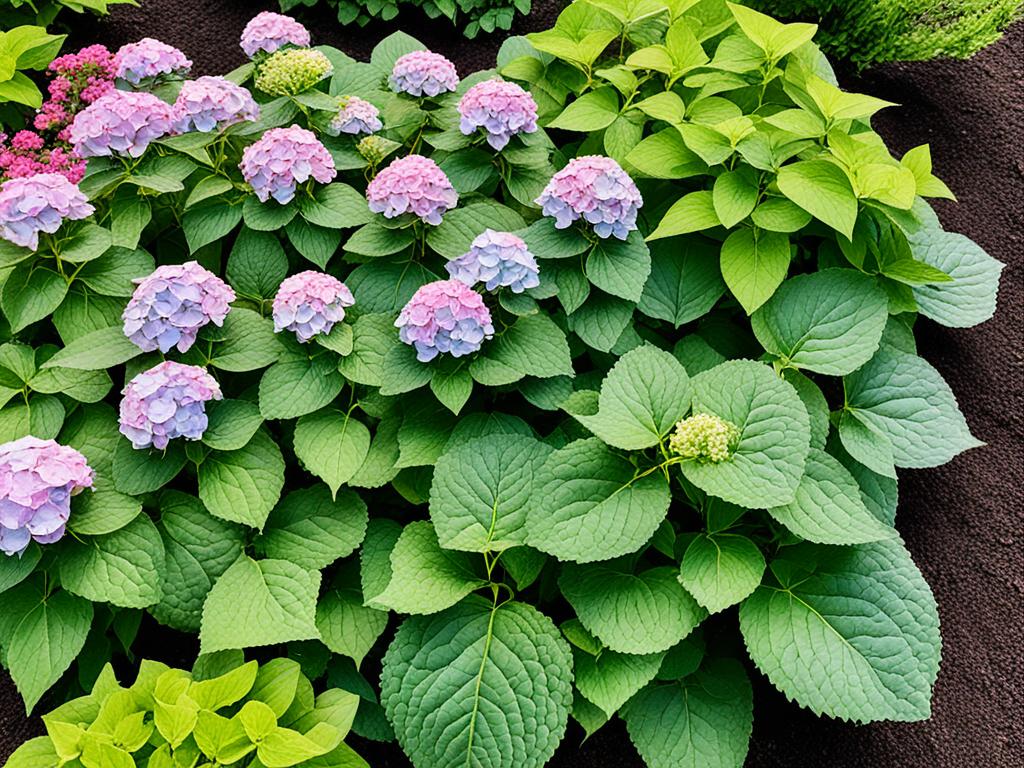 soil pH for pink hydrangeas