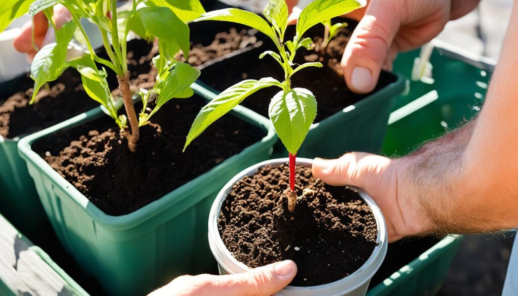 transplanting cherry tree seedlings